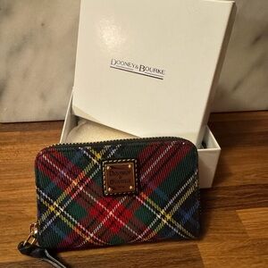 Dooney & Bourke Plaid Wallet - Red, Green, Blue